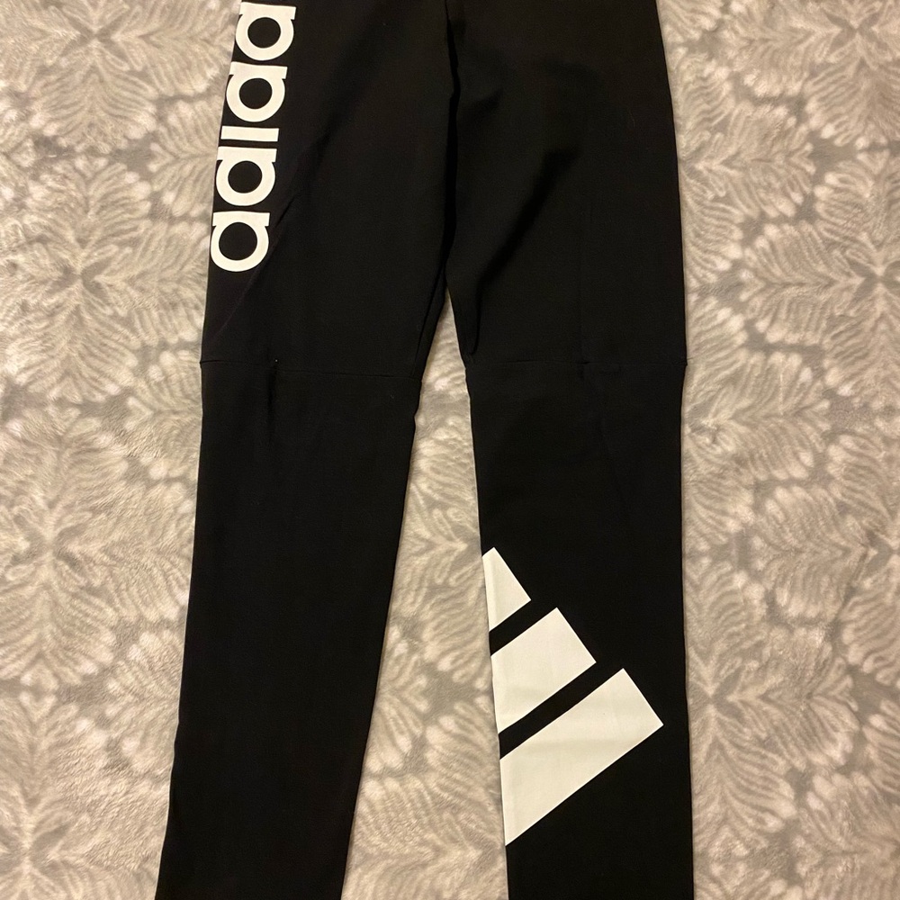Adidas Black 7/8 Leggings - Small